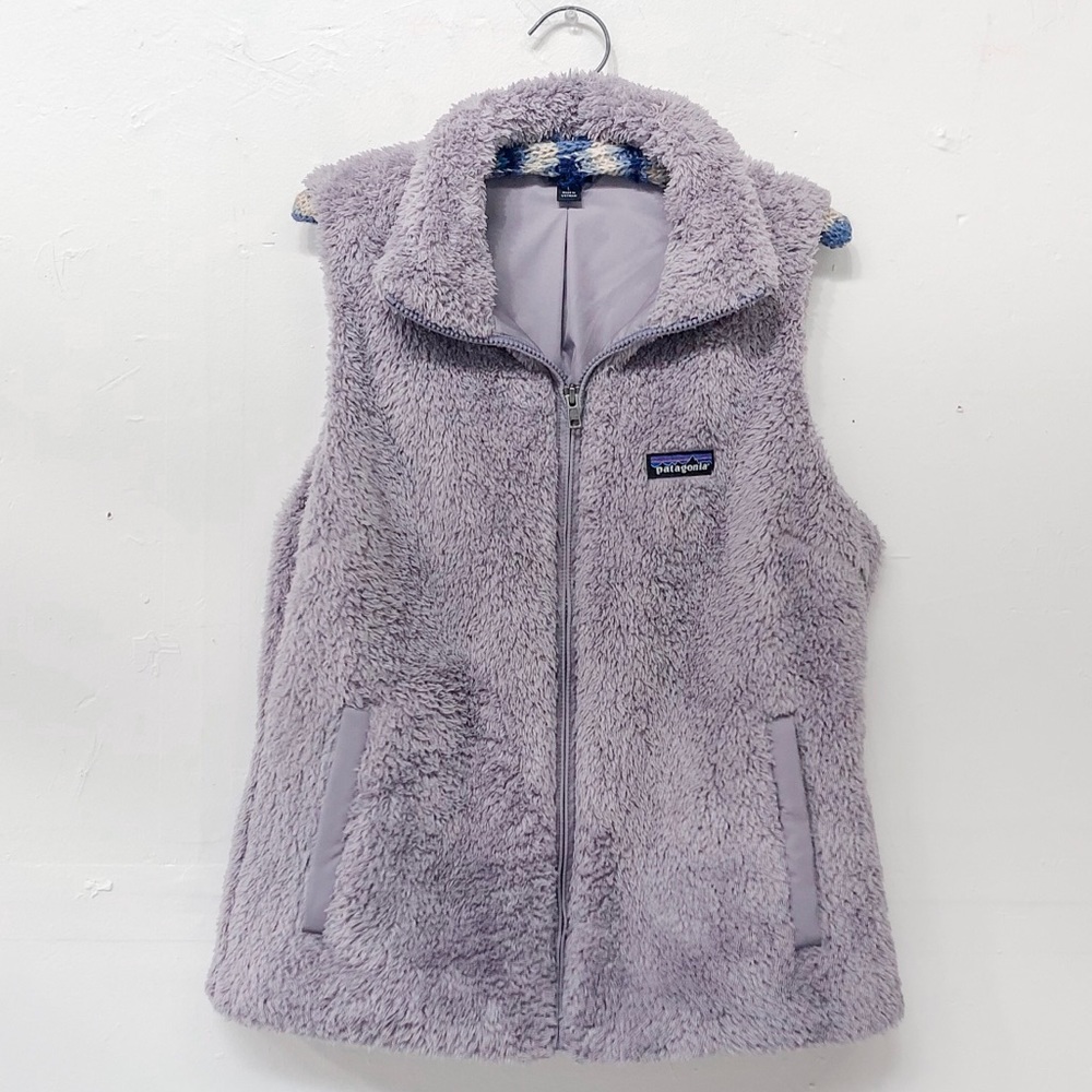 Patagonia fuzzy zip-up vest M/L